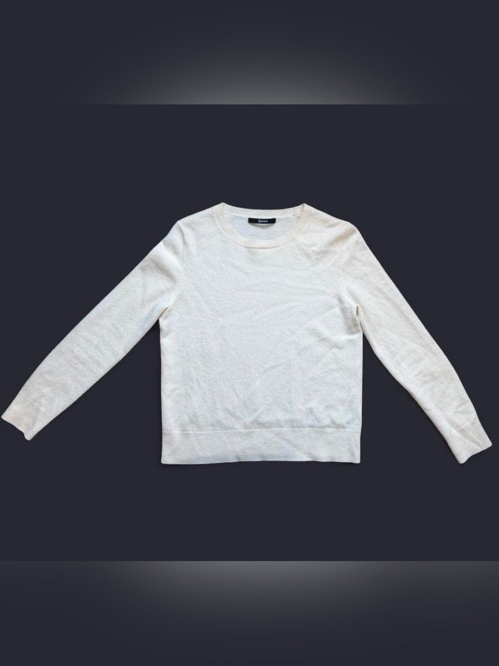 Quince Mongolian Cashmere Crewneck Sweater Women's large Color ivory